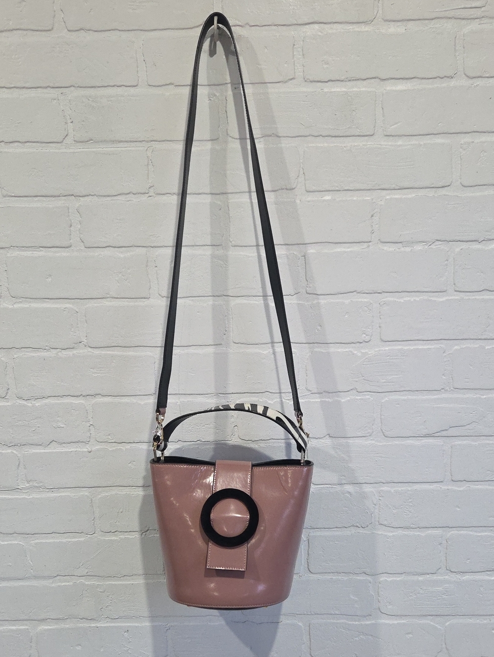 Les Petits Joueurs Italian Leather Bucket Bag